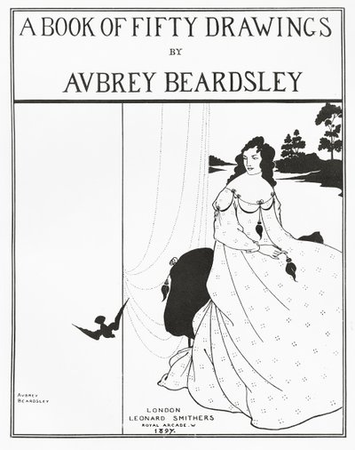 Strona tytułowa „Księgi pięćdziesięciu rysunków”, 1897 autorstwa Aubrey Beardsley