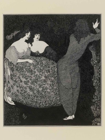 Tristan i Izolda, 1896. autorstwa Aubrey Beardsley
