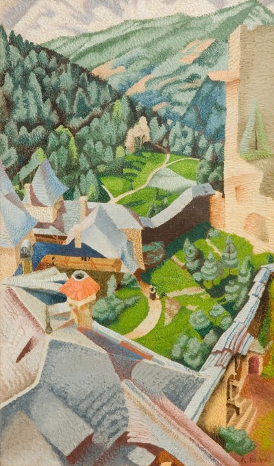 Burg, ciemnozielony, 1940. autorstwa Audrey Weber