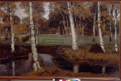 Krajobraz Overbeck, Fritz (1869-1909). olej na płótnie autorstwa August Overbeck