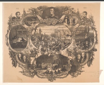 Tablica upamiętniająca uroczystości listopadowe w 1863 r. autorstwa August Allebe
