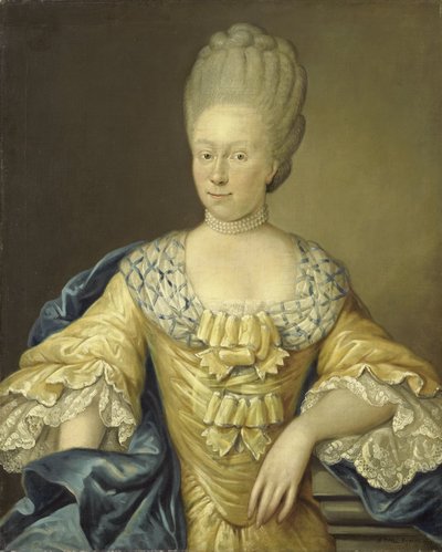 Adriana Johanna van Heusden, żona Johana Arnolda Zoutmana autorstwa August Christian Hauck