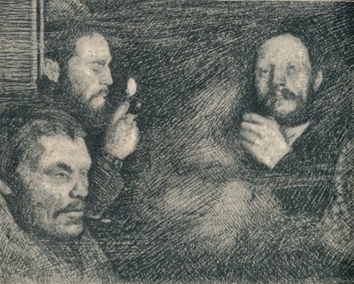Dym w kuchni Fram., c1893-1896, 1897 autorstwa August Eiebakke