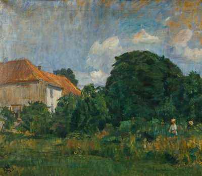 Letnie zdjęcie z domem autorstwa August Eiebakke