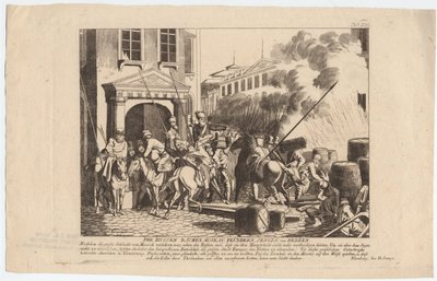 Ewakuacja Moskwy przez Rosjan autorstwa August Friedrich Andreas Campe