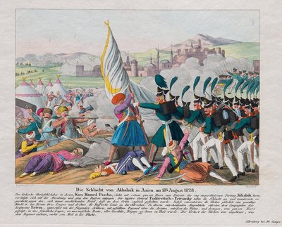 Wojna rosyjsko-turecka 1828-1829 - Szturm na twierdzę Achalciche (lub zamek Rabat) (Gruzja) - Szturm na twierdzę Achalciche 27 sierpnia autorstwa August Friedrich Andreas Campe