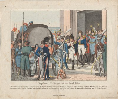 Wyjazd Napoleona na wyspę Elba autorstwa August Friedrich Andreas Campe