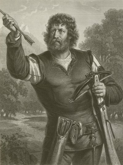 Wilhelm Tell (grawerunek) autorstwa August Friedrich Pecht