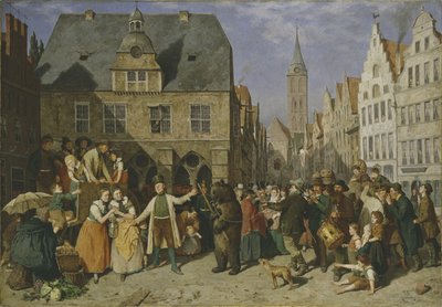 Tańczący niedźwiedź, 1865 autorstwa August Jernberg