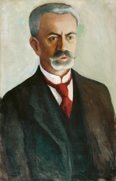 Portret Bernharda Köhlera autorstwa August Macke