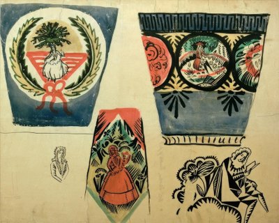 Trzy wazony autorstwa August Macke