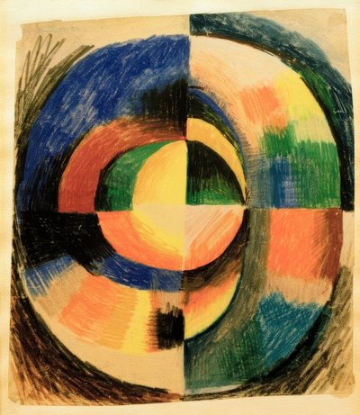 Koło kolorów II (duże) autorstwa August Macke