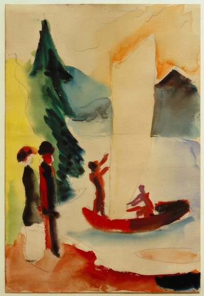 Żółty żagiel autorstwa August Macke