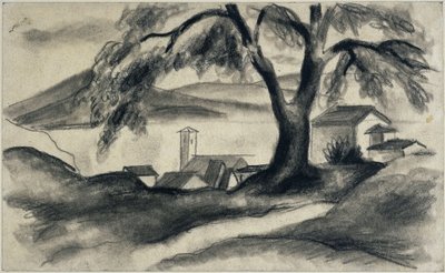 Hilterfingen nad jeziorem Thun autorstwa August Macke