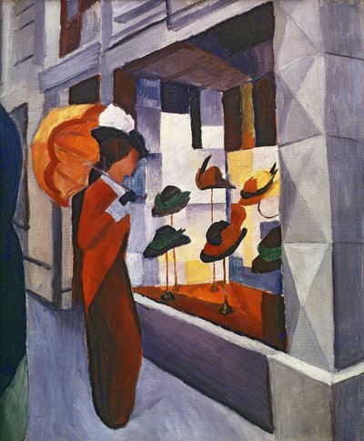 Przed Sklepem z Kapeluszami, 1914 autorstwa August Macke