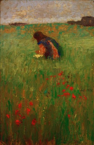 Dziecko na łące autorstwa August Macke