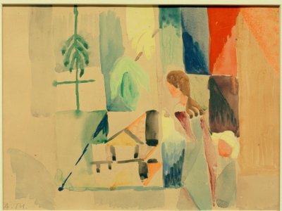 Dzieci w warzywniaku II autorstwa August Macke
