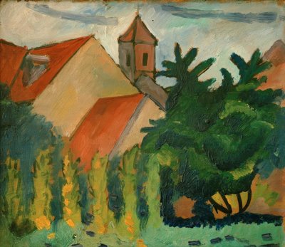 Kościół w Kandern autorstwa August Macke