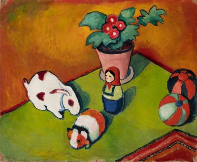 Zabawki Małego Waltera autorstwa August Macke