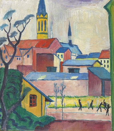 Marienkirche, 1911 autorstwa August Macke