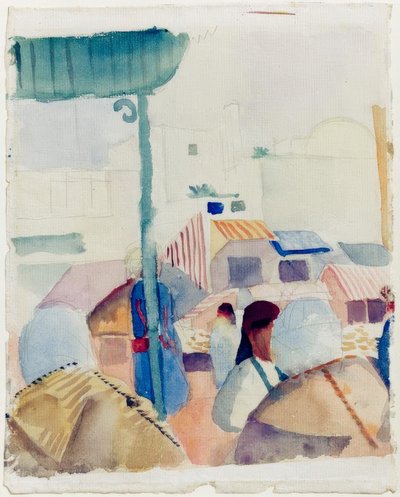 Rynek w Tunisie II autorstwa August Macke