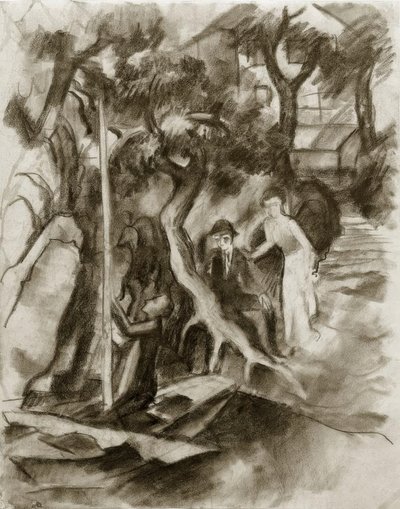 Para na żaglówce autorstwa August Macke