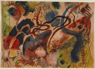 Parodia Niebieskiego Jeźdźca autorstwa August Macke