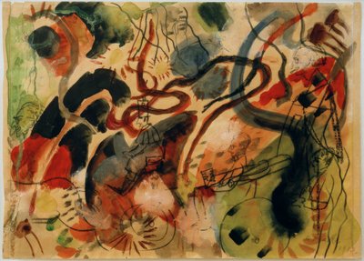 Persyflaż Niebieskiego Jeźdźca autorstwa August Macke