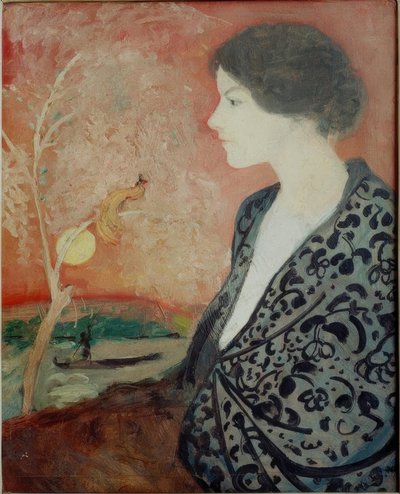 Studium portretowe Elisabeth Gerhardt autorstwa August Macke