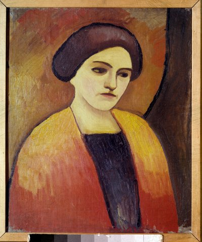 Portret Madame Macke, żony malarza Obraz Augusta Macke (1887-1914) 1911 Paryż, Miejskie Muzeum Sztuki Nowoczesnej autorstwa August Macke