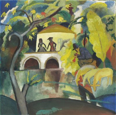 Rokoko, 1912 autorstwa August Macke