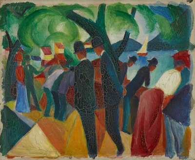 Spacer po moście autorstwa August Macke