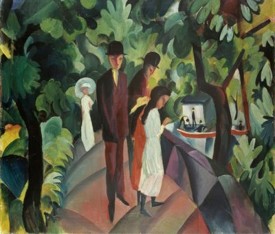 Spacer po moście autorstwa August Macke