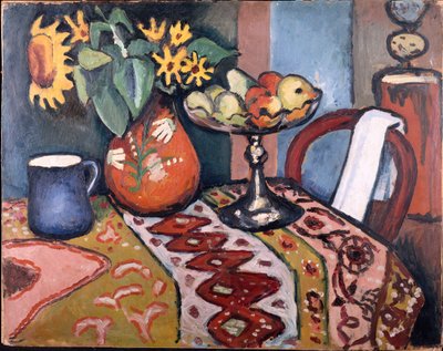 Martwa natura ze słonecznikami II, 1911 autorstwa August Macke