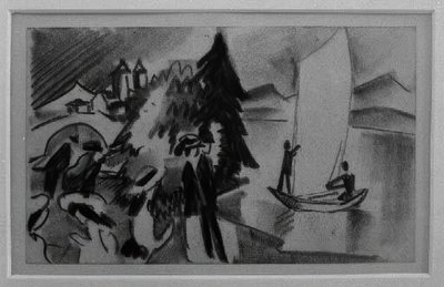 Studiuj na żółtych żaglach autorstwa August Macke