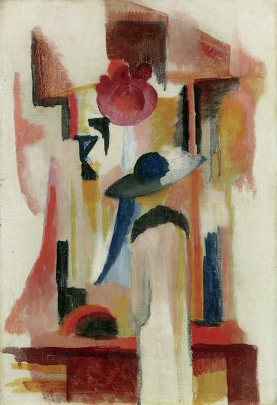 Studium jasnej witryny sklepowej, 1913 autorstwa August Macke