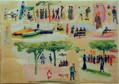 Typy z Tegernsee I autorstwa August Macke
