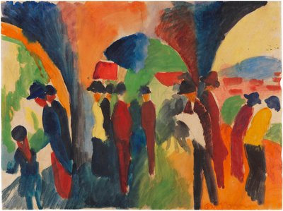 Pod arkadami Thun, 1913. autorstwa August Macke