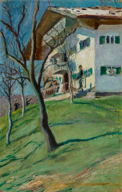 Nasz domek w Tegernsee autorstwa August Macke