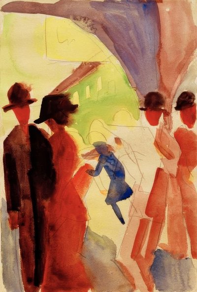 Pod altanami w Thun I autorstwa August Macke