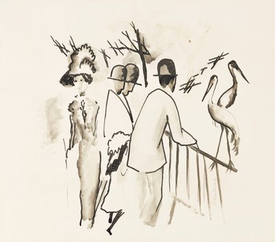Ogród Zoologiczny II; Ogród Zoologiczny II, 1912 autorstwa August Macke
