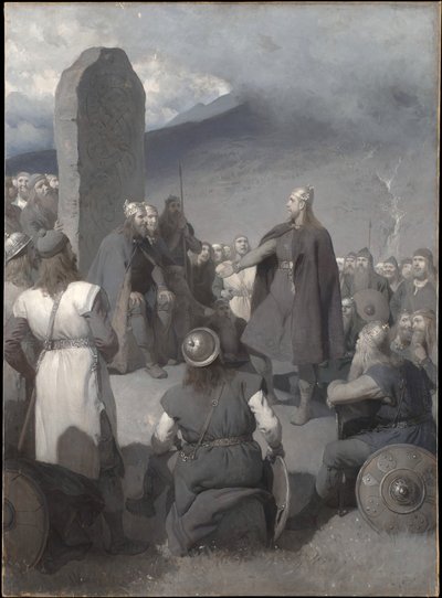 Zaloty Frithiofa (z „Sagi o Frithiofie”) autorstwa August Malmström