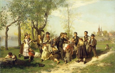 Dzieci bawiące się, autorstwa August Malmström