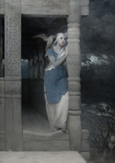 Saga Frithiof: Lament Ingeborg, 1880s. autorstwa August Malmström