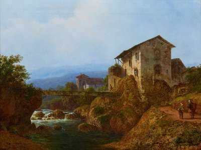 Alte Dorfbrücke autorstwa August Piepenhagen