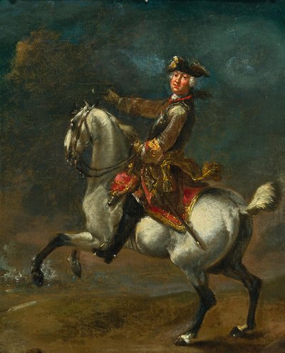 August Querfurt Książę Karl August Friedrich z Waldeck-Pyrmont Szkic autorstwa August Querfurt
