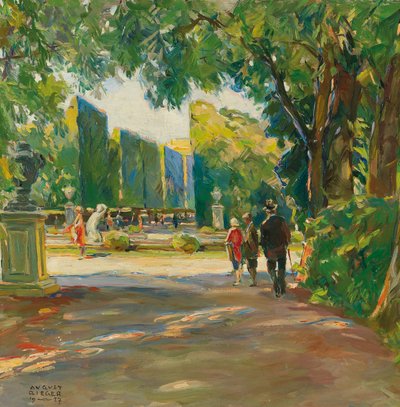 W parku pałacu Schönbrunn autorstwa August Rieger
