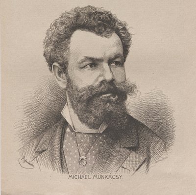 Portret artysty Mihály von Munkácsy 1844-1900, 1880. autorstwa August Schubert