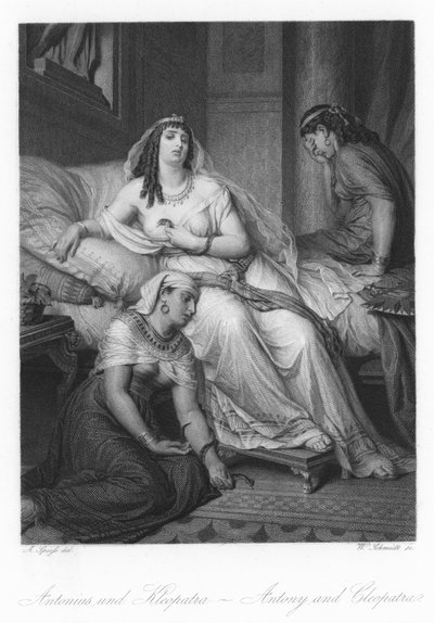 Scena z Antoniusza i Kleopatry autorstwa August Spiess