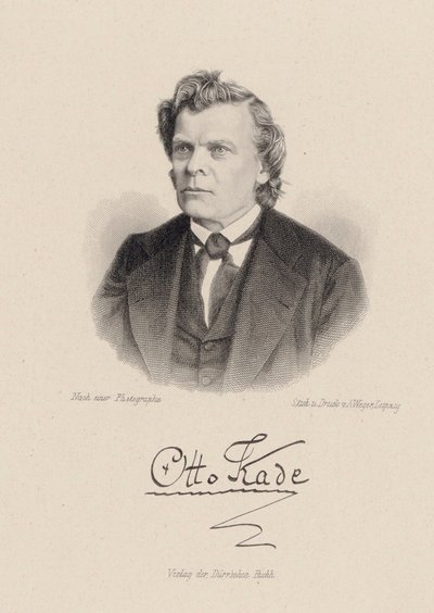 Portret kompozytora Otto Kade 1819-1900. autorstwa August Weger
